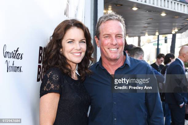 Susan Walters and Linden Ashby attend "Billy Boy" Los Angeles Premiere - Red Carpet at Laemmle Music Hall on June 12, 2018 in Beverly Hills,...