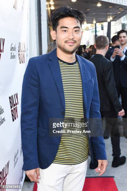 Derek Mio attends "Billy Boy" Los Angeles Premiere - Red Carpet at Laemmle Music Hall on June 12, 2018 in Beverly Hills, California.