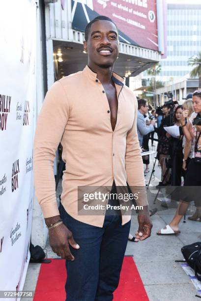Terrell Carter attends "Billy Boy" Los Angeles Premiere - Red Carpet at Laemmle Music Hall on June 12, 2018 in Beverly Hills, California.