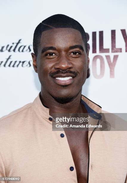 Actor Terrell Carter arrives at the Los Angeles premiere of "Billy Boy" at the Laemmle Music Hall on June 12, 2018 in Beverly Hills, California.