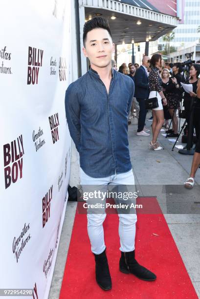 Abraham Lim attends "Billy Boy" Los Angeles premiere at Laemmle Music Hall on June 12, 2018 in Beverly Hills, California.