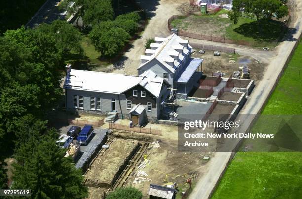 Martha Stewart's 153-acre "Cantitoe Farm" on Girdle Ridge Road in exclusive Bedford, N.Y. Stewart is currently having extensive construction and...