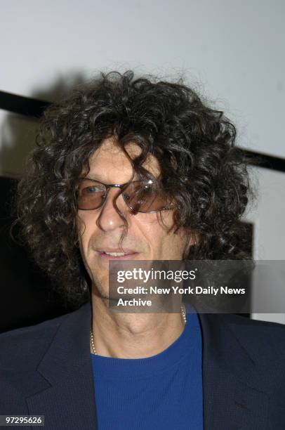 Shock jock Howard Stern attends a benefit for the North Shore Animal League America at the Morrison Hotel Gallery on Prince St. In SoHo.