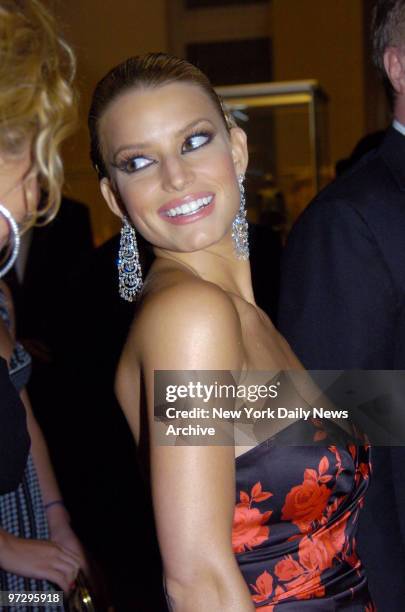 Jessica Simpson is at the Metropolitan Museum of Art for the annual Costume Institute Gala.