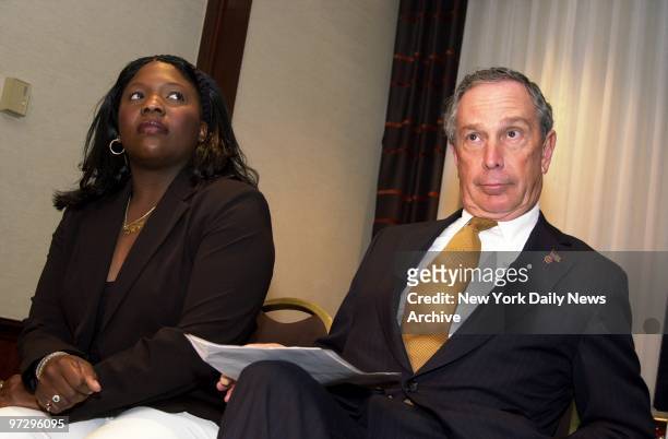 Shoshana Johnson, who was shot and captured with Jessica Lynch during the war in Iraq, joins Mayor Michael Bloomberg at the Millennium Hotel. He said...
