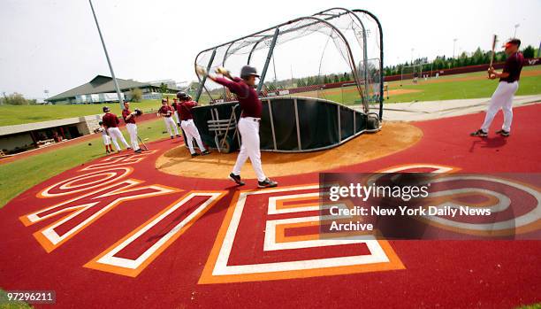 The Virginia Tech baseball team holds their first practice since Monday's school massacre that claimed 32 lives. Cho Seung-Hui a student at the...