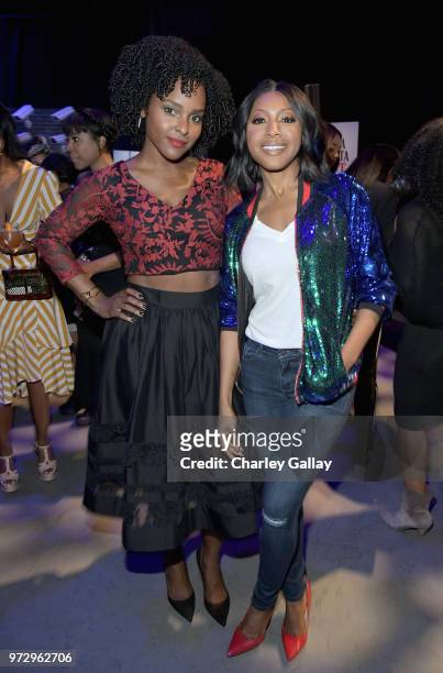 Antoinette Robertson and Gabrielle Dennis attend Strong Black Lead party during Netflix FYSEE at Raleigh Studios on June 12, 2018 in Los Angeles,...