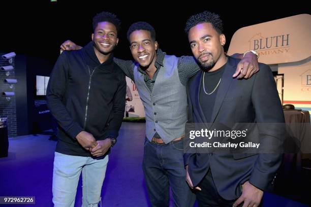 Da'Vinchi and guests attend Strong Black Lead party during Netflix FYSEE at Raleigh Studios on June 12, 2018 in Los Angeles, California.