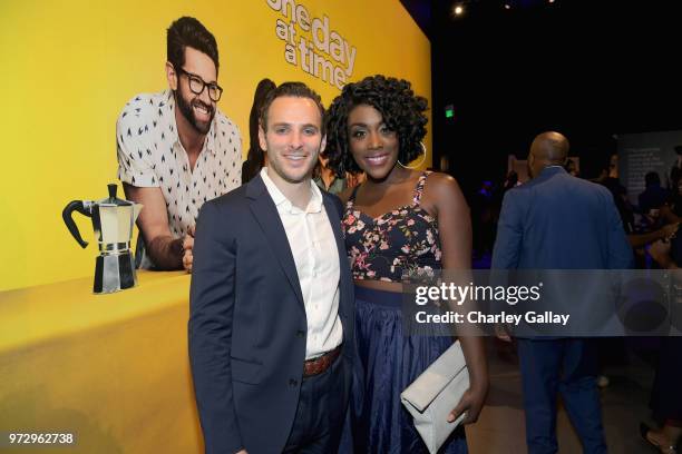 John Volk and Malynda Hale attend Strong Black Lead party during Netflix FYSEE at Raleigh Studios on June 12, 2018 in Los Angeles, California.