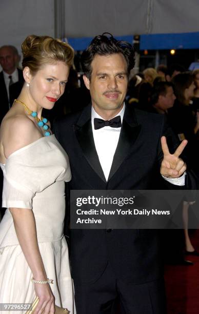 Mark Ruffalo and wife Sunrise hit the red carpet as they attend the Metropolitan Museum of Art's annual Costume Institute Gala celebrating the...