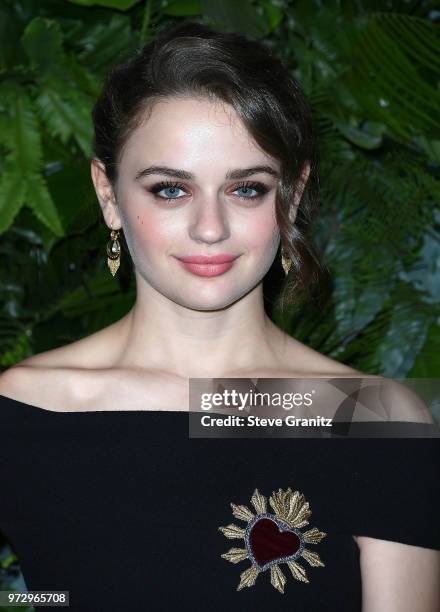 Joey King arrives at the Max Mara WIF Face Of The Future at Chateau Marmont on June 12, 2018 in Los Angeles, California.