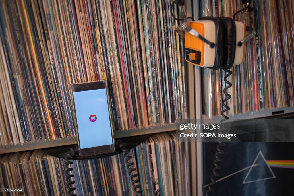 The Musixmatch Lyrics application seen display on a Android