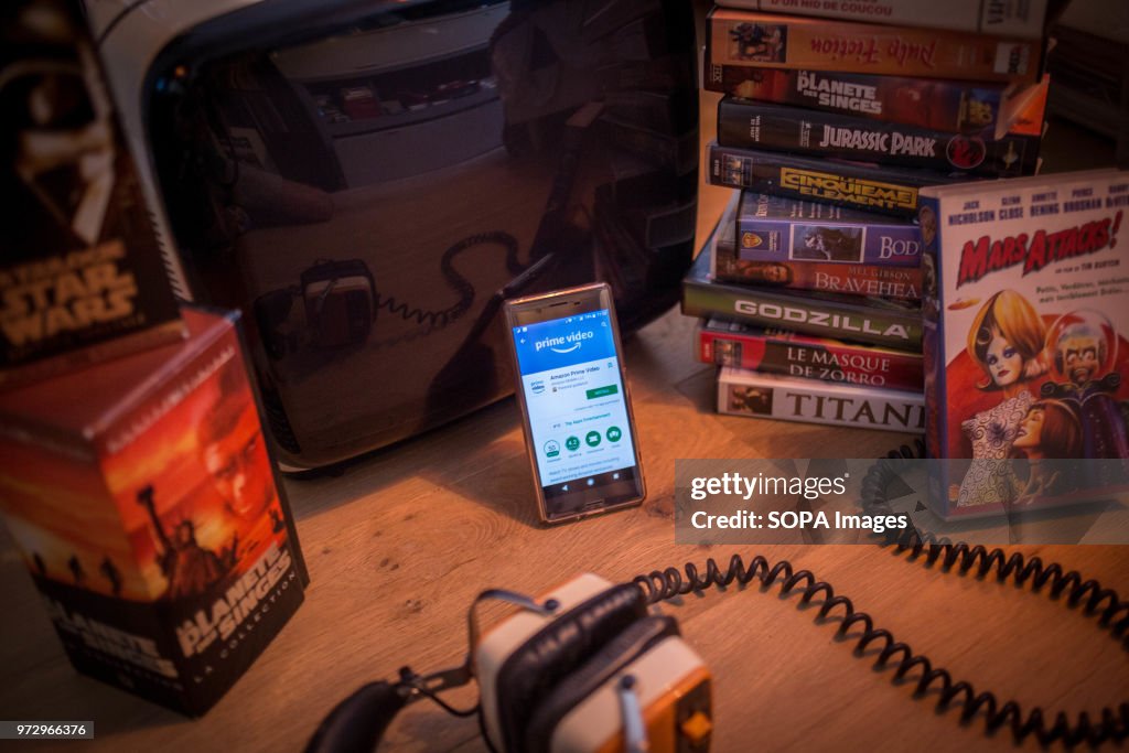 The Amazon Prime Video application seen display on a Android
