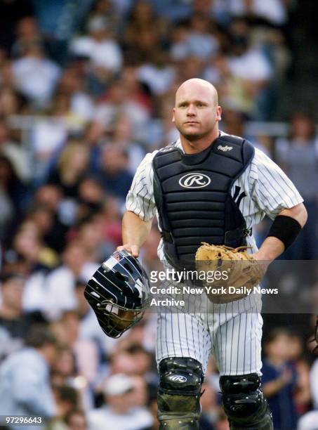 Catcher Todd Greene makes his debut as a New York Yankee during an outing against the Baltimore Orioles at Yankee Stadium. Called up on Tuesday from...