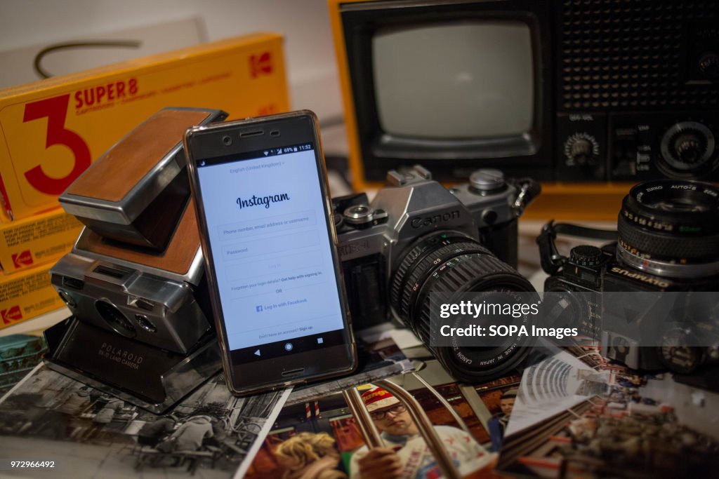 The Instagram application seen display on a Android Sony