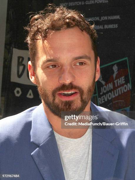 Jake Johnson is seen on June 12, 2018 in New York City.