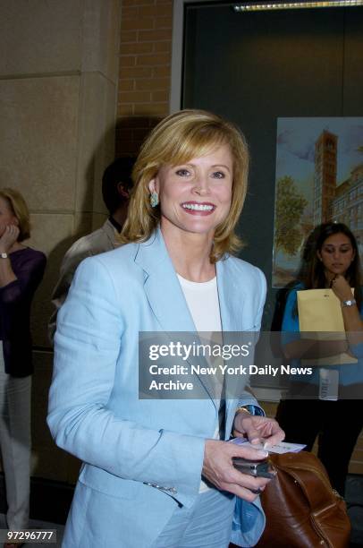 Catherine Crier arrives for a screening of the documentary film "The Hunting of the President" at New York University.