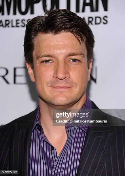 Nathan Fillion attends Cosmopolitan Magazine's Fun Fearless Males of 2010 at the Mandarin Oriental Hotel on March 1, 2010 in New York City.