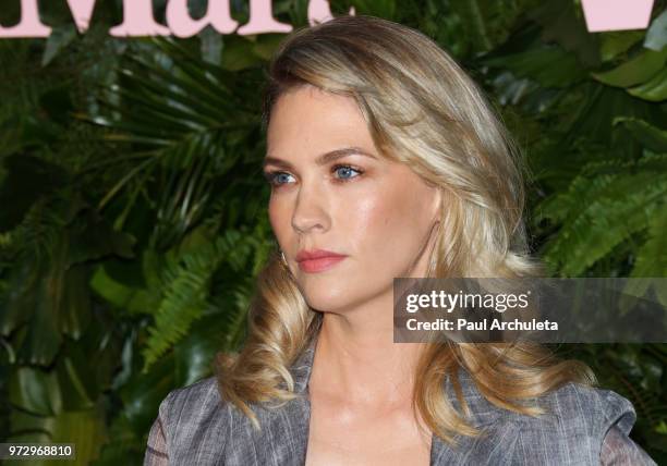 Actress January Jones attends the Max Mara WIF Face Of The Future event at the Chateau Marmont on June 12, 2018 in Los Angeles, California.