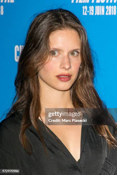 Actress Daphne Patakia attends the 7th Champs Elysees Film Festival at Cinema Gaumont Marignan on June 12, 2018 in Paris, France.