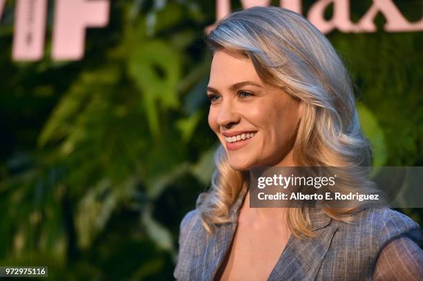 January Jones attends Max Mara Women In Film Face of the Future at Chateau Marmont on June 12, 2018 in Los Angeles, California.