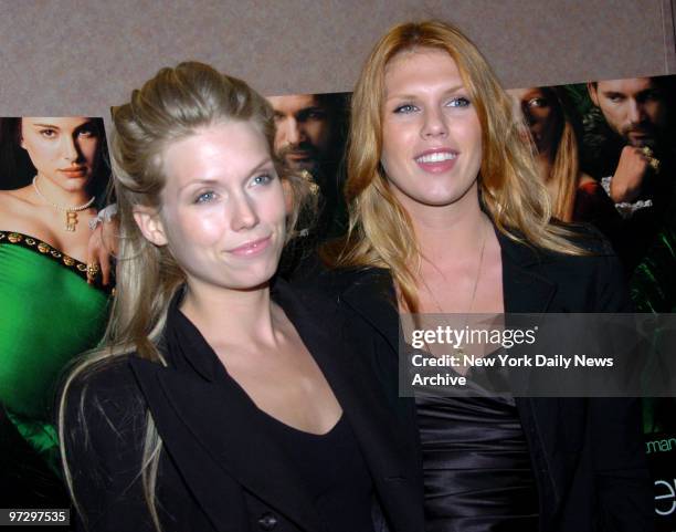 Theodora and Alexandra Richards at the private screening of Columbia Pictures' "The Other Boleyn Girl" held in the Regal 64 Theater