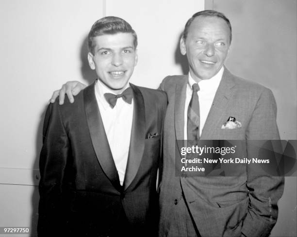 Frank Sinatra with his son Frank Sinatra Jr.