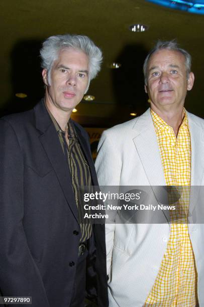 Jim Jarmusch and Bill Murray attend the New York premiere of the movie "Broken Flowers" at the Clearview Chelsea West Cinema. Jarmusch directed the...