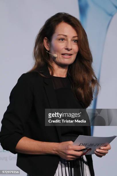 Sabrina Staubitz attends the ZEIT conference talk about the topic 'Health' at Hotel Atlantic Kempinski on June 12, 2018 in Hamburg, Germany.