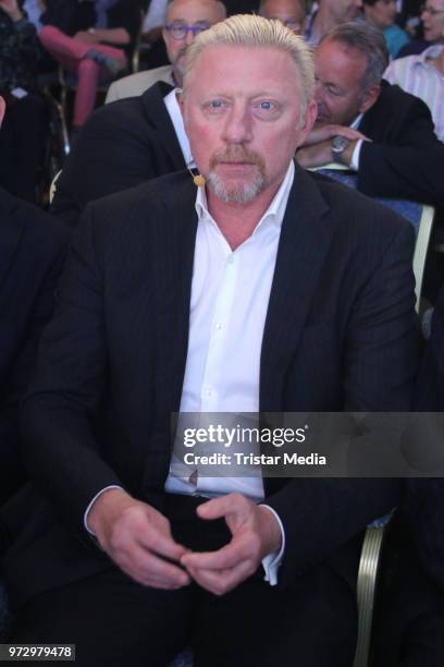 Boris Becker attends the ZEIT conference talk about the topic 'Health' at Hotel Atlantic Kempinski on June 12, 2018 in Hamburg, Germany.