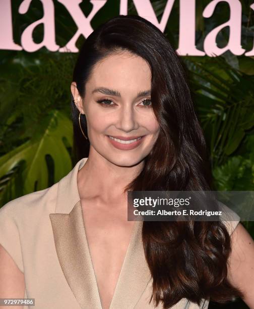Mallory Jansen attends Max Mara Women In Film Face of the Future at Chateau Marmont on June 12, 2018 in Los Angeles, California.