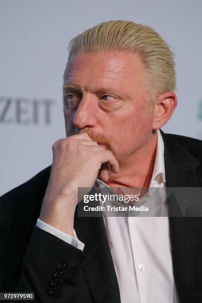 Boris Becker attends the ZEIT conference talk about the topic 'Health' at Hotel Atlantic Kempinski on June 12, 2018 in Hamburg, Germany.