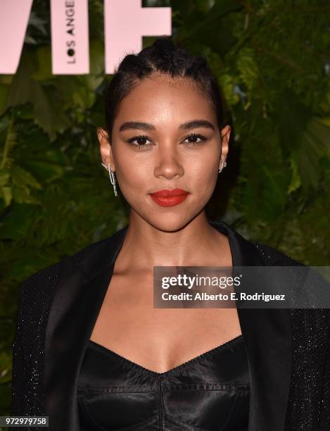 Alexandra Shipp attends Max Mara Women In Film Face of the Future at Chateau Marmont on June 12, 2018 in Los Angeles, California.