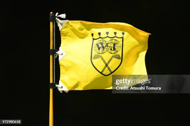 The event pin flag during the second round of the Toyota Junior Golf World Cup at Chukyo Golf Club on June 13, 2018 in Toyota, Aichi, Japan.