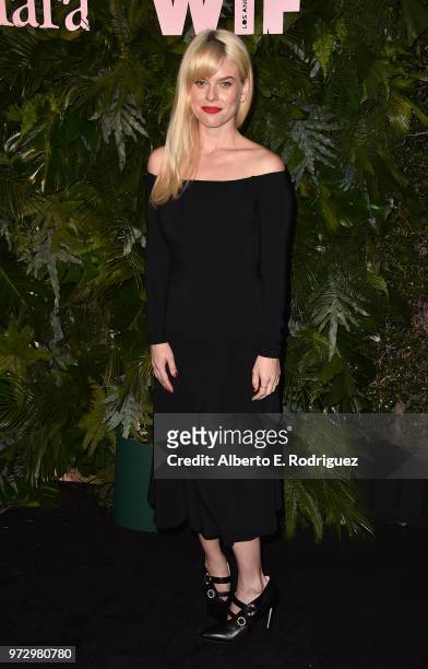 Alice Eve attends Max Mara Women In Film Face of the Future at Chateau Marmont on June 12, 2018 in Los Angeles, California.