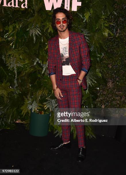 Avan Jogia attends Max Mara Women In Film Face of the Future at Chateau Marmont on June 12, 2018 in Los Angeles, California.