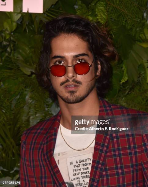 Avan Jogia attends Max Mara Women In Film Face of the Future at Chateau Marmont on June 12, 2018 in Los Angeles, California.
