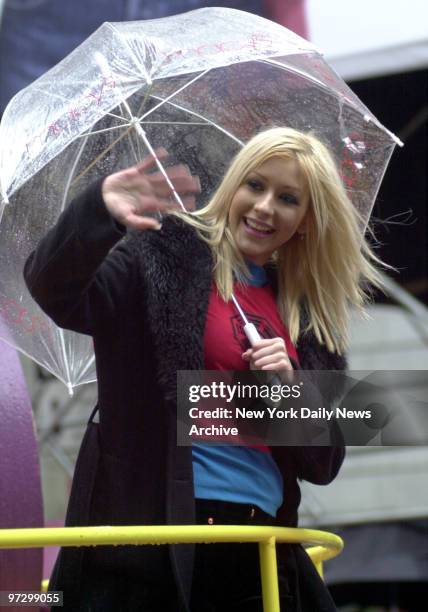 Singer Christina Aguilera in Macy's Thanksgiving Parade.