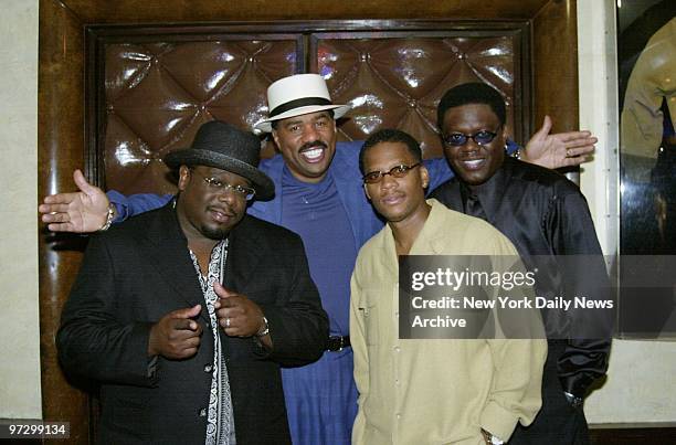 Cedric the Entertainer, Steve Harvey, D.L. Hughley and Bernie Mack , stars of the movie "The Original Kings Of Comedy," get together at Planet...