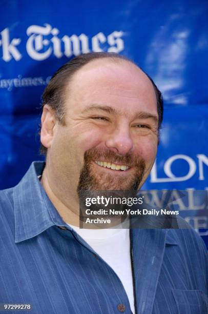 Celebrity host James Gandolfini attends the Entertainment Industry Foundation's 9th Annual Revlon Run/Walk For Women from Times Square to the East...