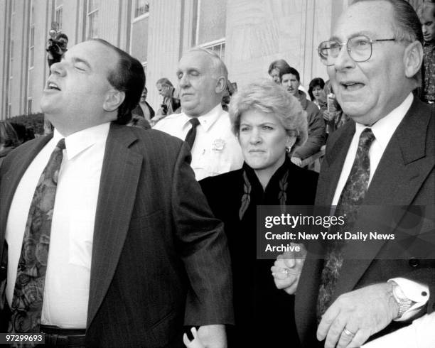 Mary Jo Buttafuoco arriving at Nassau County Mineola Court.