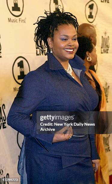 Singer Jill Scott arrives at Radio City Music Hall for "VH1 Divas Live: The One and Only Aretha Franklin." Celebrities and musicians turned out to...