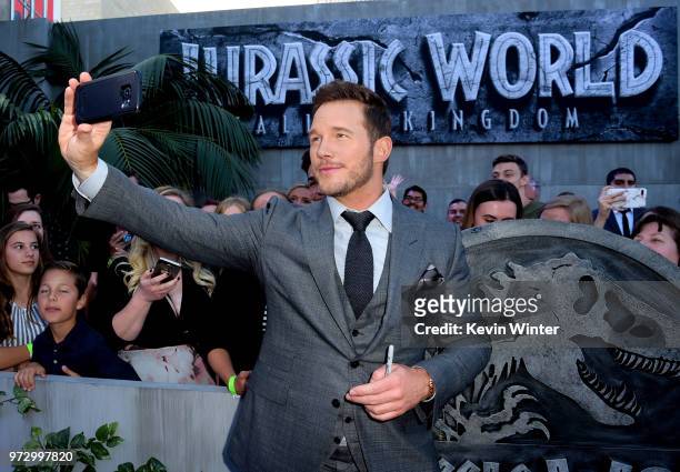 Actor Chris Pratt arrives at the premiere of Universal Pictures and Amblin Entertainment's "Jurassic World: Fallen Kingdom" at the Walt Disney...