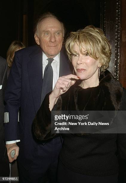 Joan Rivers arrives with date Orin Lehman at Le Cirque for a post-screening party for the movie "Two Family House."