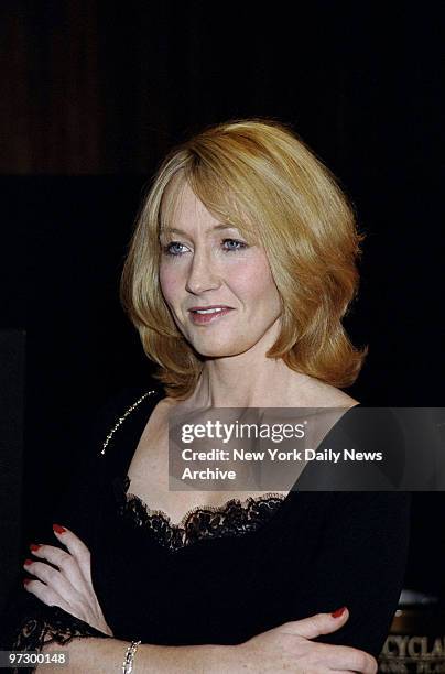 Joanne Rowling, author of children's books, at the Glamour magazine Women of the Year awards at Alice Tully Hall.