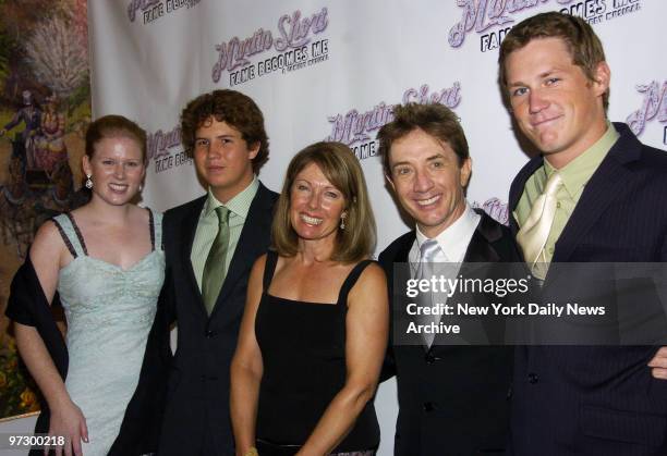 Martin Short , wife Nancy , and their children , Katherine, Henry and Oliver, get together at Tavern on the Green during an after-party following the...