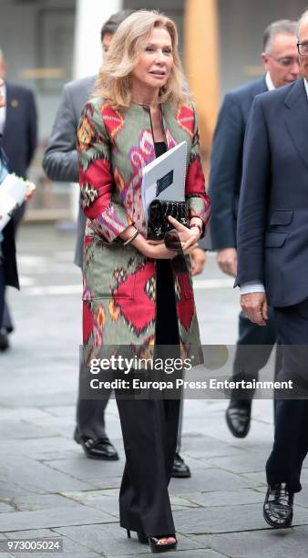 Alicia Koplowitz attends the meeting of jury members of The Princess of Asturias Award for Concord on June 12, 2018 in Oviedo, Spain.