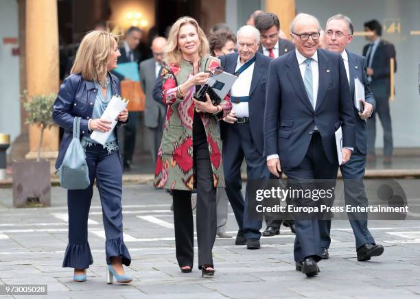 Alicia Koplowitz attends the meeting of jury members of The Princess of Asturias Award for Concord on June 12, 2018 in Oviedo, Spain.