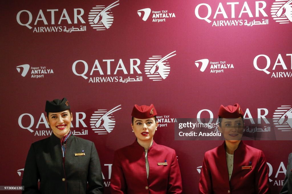 Qatar Airways' first direct flight to Antalya