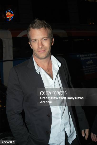 Thomas Jane arrives at the Loews Astor Plaza One for a screening of the movie "The Punisher." He plays an FBI agent in the film.